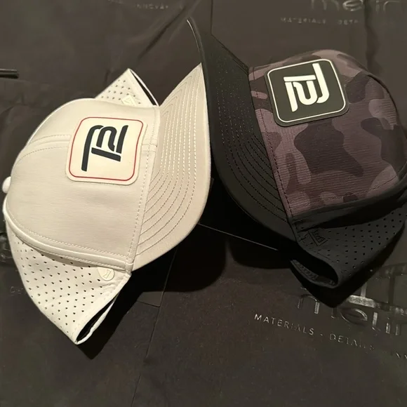 TB12 x Melin Collab White Hydro A-Game / Black Camo Classic Hats NWT New W/Tags - Picture 4 of 17